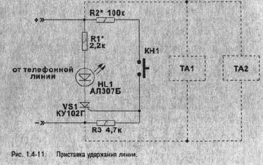 Приставка удержания линии